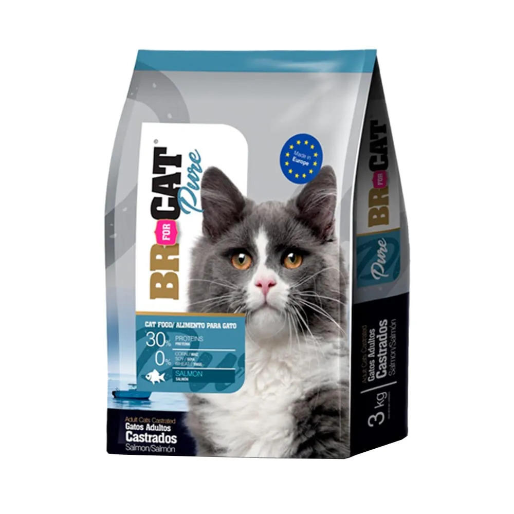 BR FOR CAT PURE GATO CASTRADO SALMON