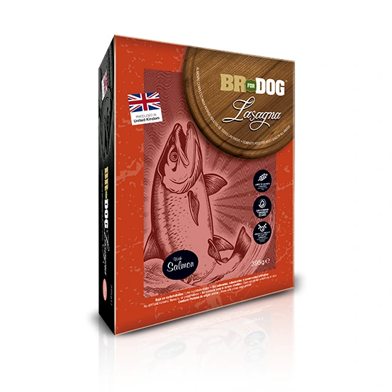 [lasagna_br_for_dog_con_salmón_x_395_gr_(caja_x_10_und)] LASAGNA BR FOR DOG (CAJA X 10 UND) (Salmón)