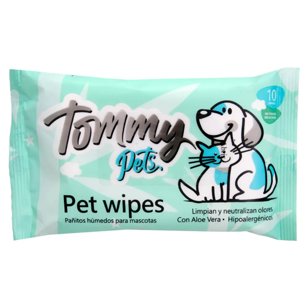 PAÑITOS HUMEDOS TOMMY PETS