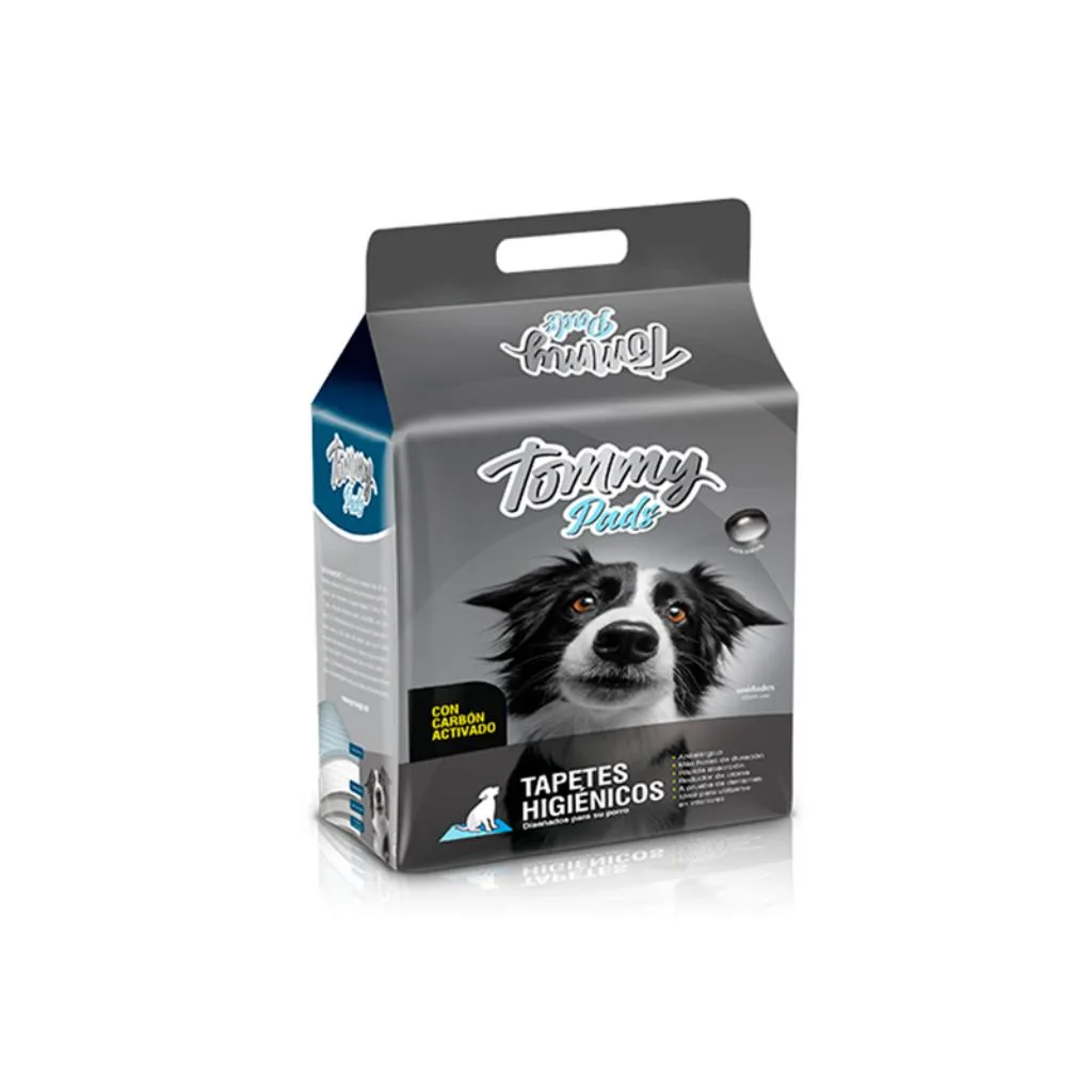 [tapetes_higienicos_tommy_pets_con_carbon_activado_x_10_und] TAPETES HIGIENICOS TOMMY PETS CON CARBON ACTIVADO (10 UND)