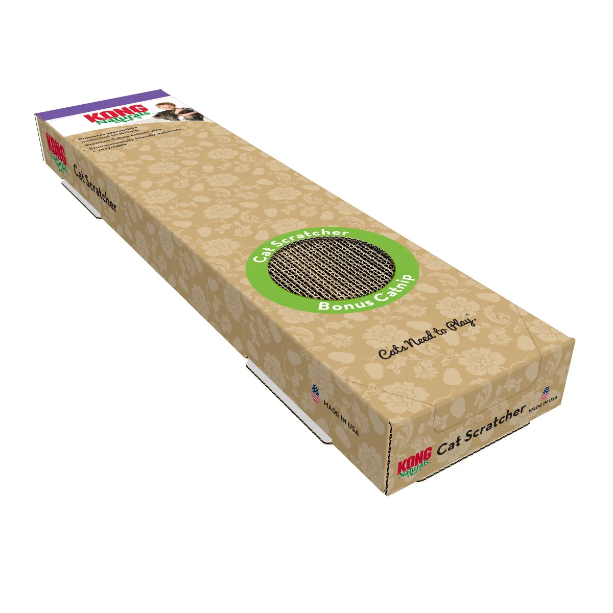 [kong_gato_rascador_naturals_sencillo] KONG GATO RASCADOR NATURALS SENCILLO