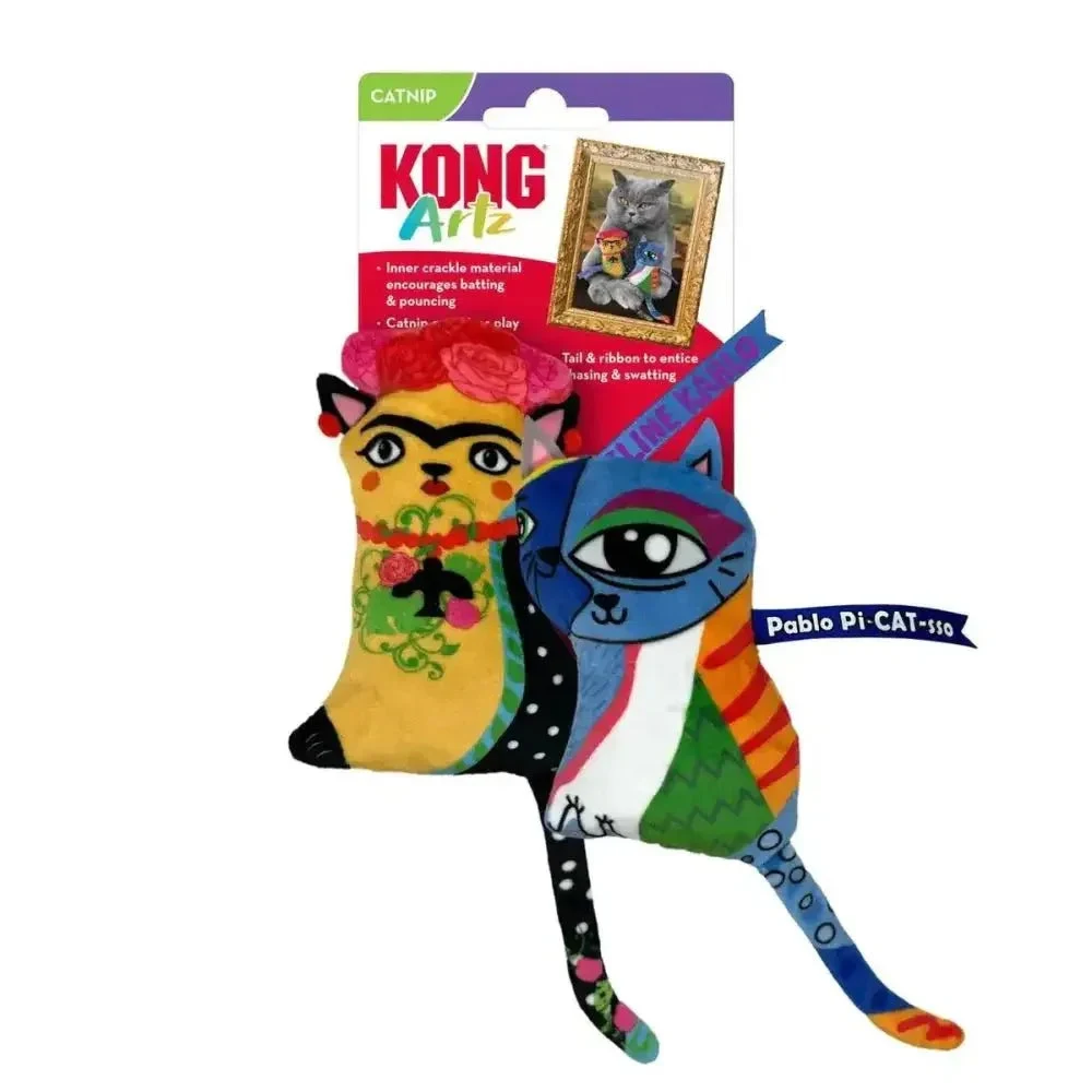 KONG GATO PELUCHE ARTES X 2 KAHLO - PICASSO