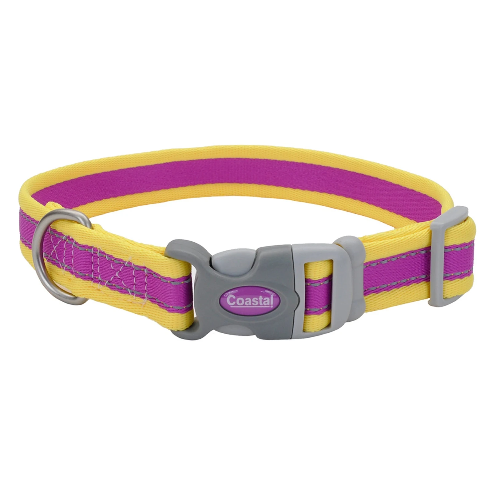 COASTAL PERRO COLLAR PRO MORADO CON AMARILLO (S)