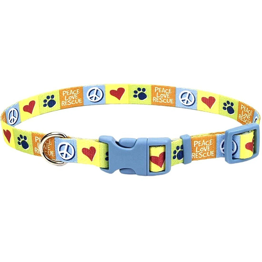 COASTAL PERRO COLLAR STYLES AMOR PAZ AMARILLO (S)