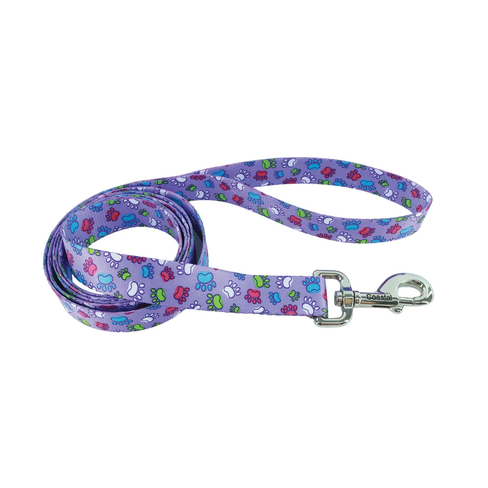 COASTAL PERRO CORREA STYLES HUELLAS MORADO (XS)