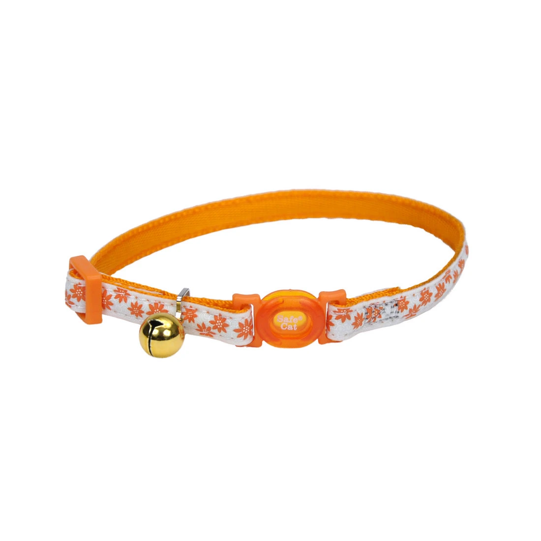 COASTAL COLLAR GATO GLOW REFLECTIVO (Flores Naranja)