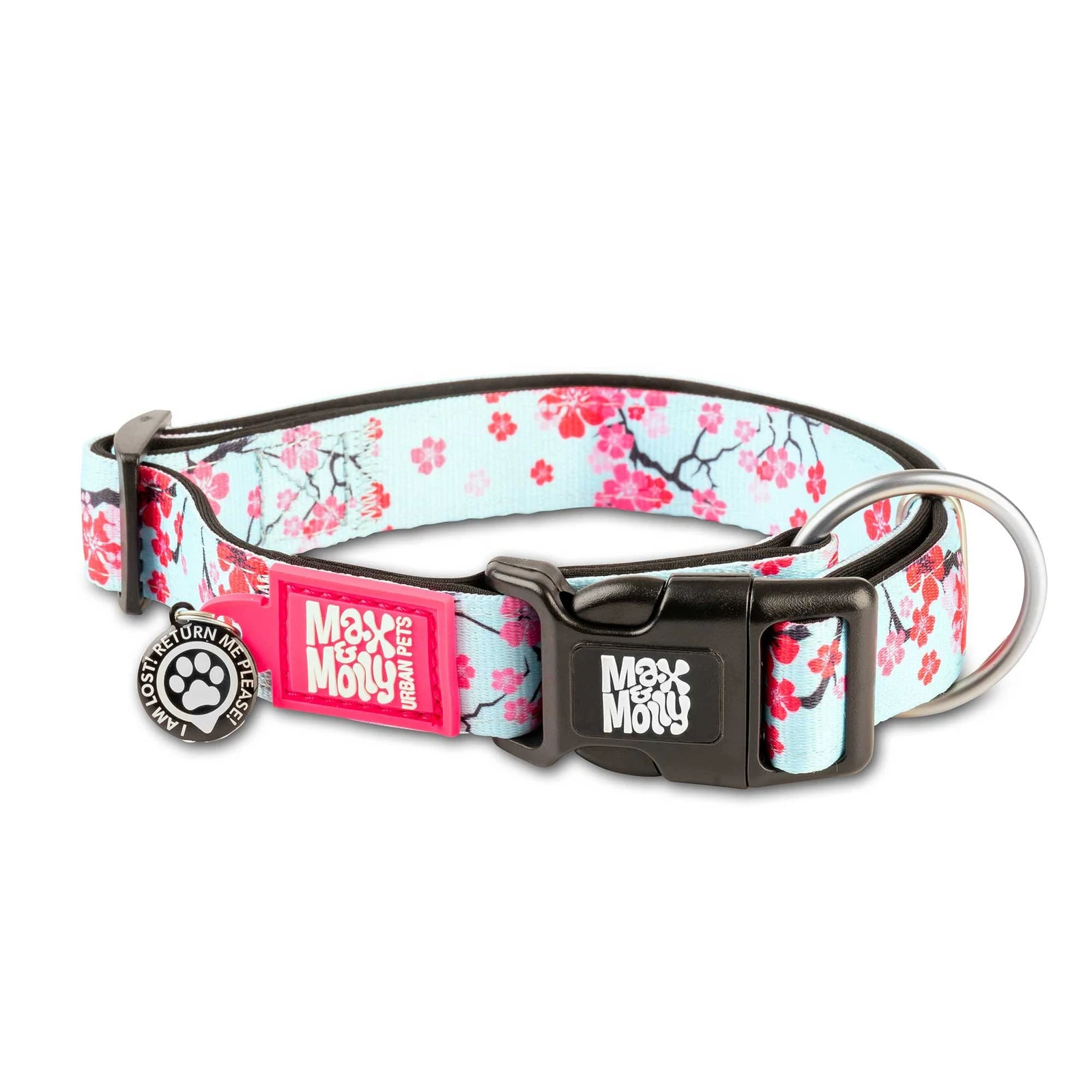 MAX & MOLLY COLLAR PERRO CHERRY BLOOM (XS)