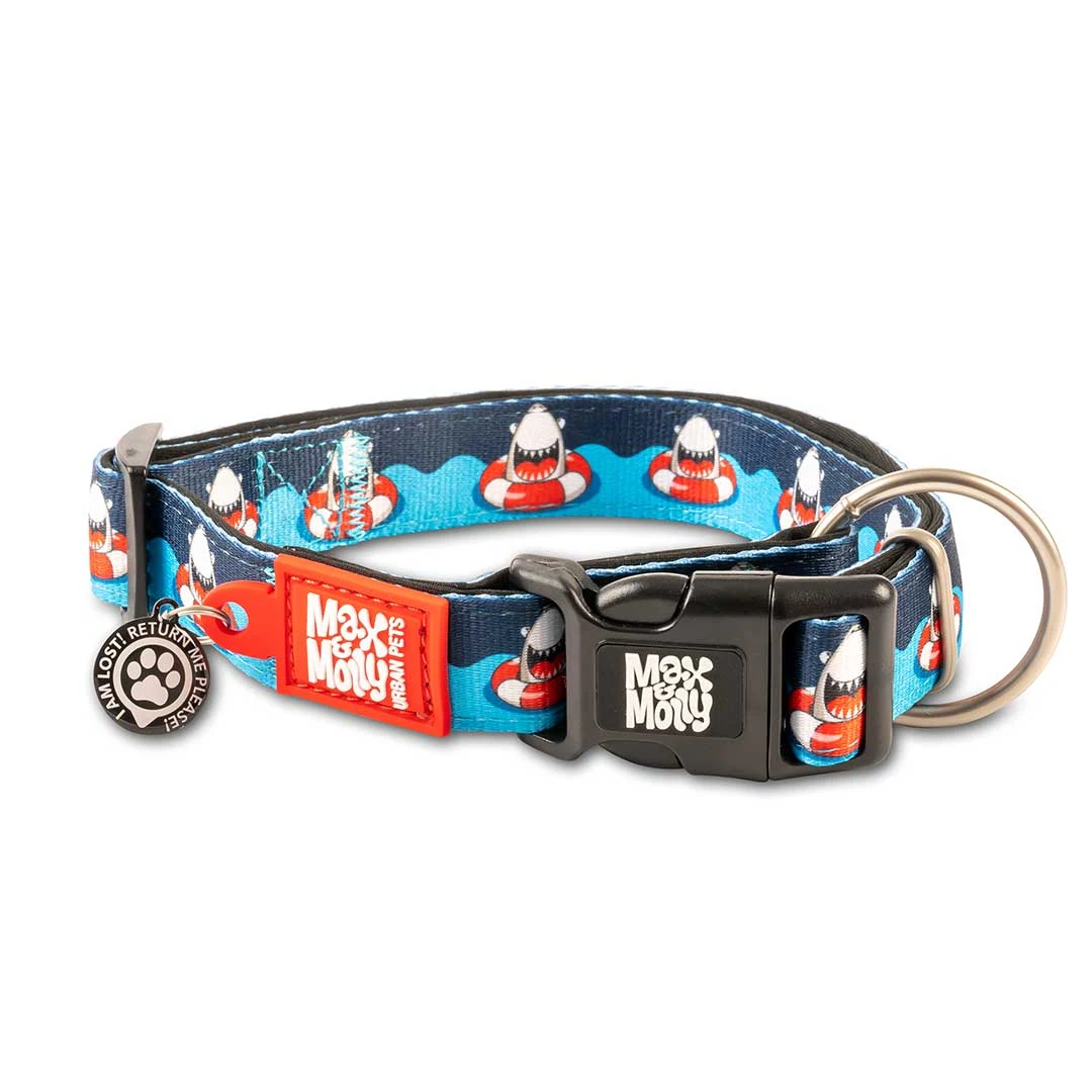 MAX & MOLLY COLLAR PERRO FRENZY THE SHARK (S)