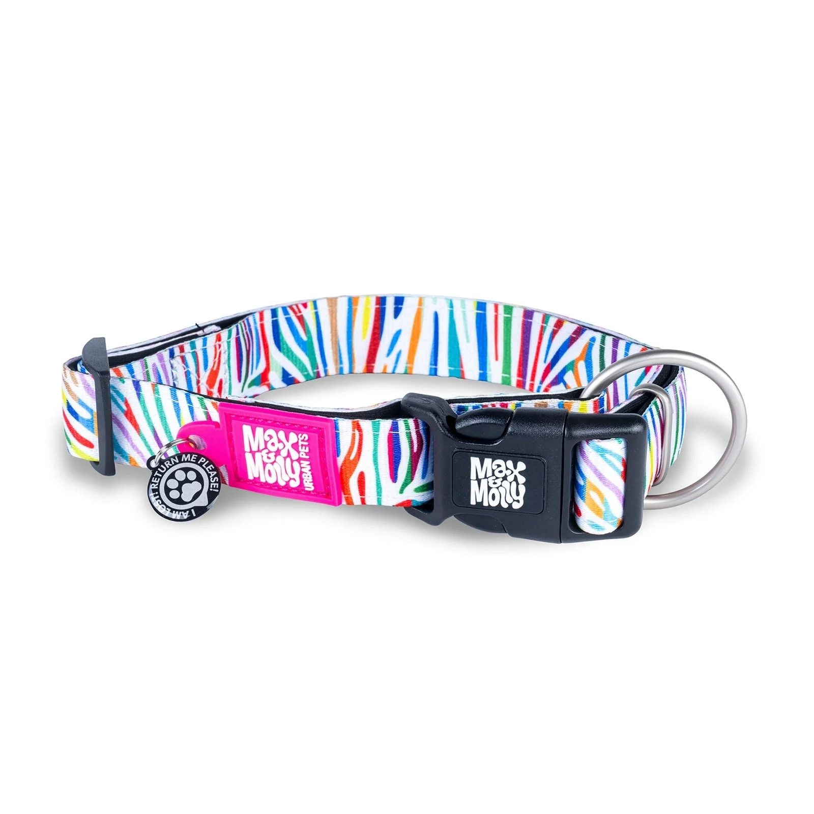 MAX & MOLLY COLLAR PERRO MAGIC ZEBRA (XS)