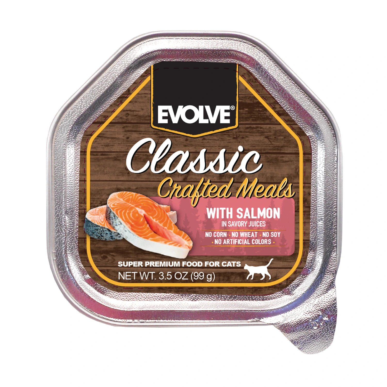 EVOLVE CAT CLASSIC BANDEJA CRAFTED MEALS (Salmón)