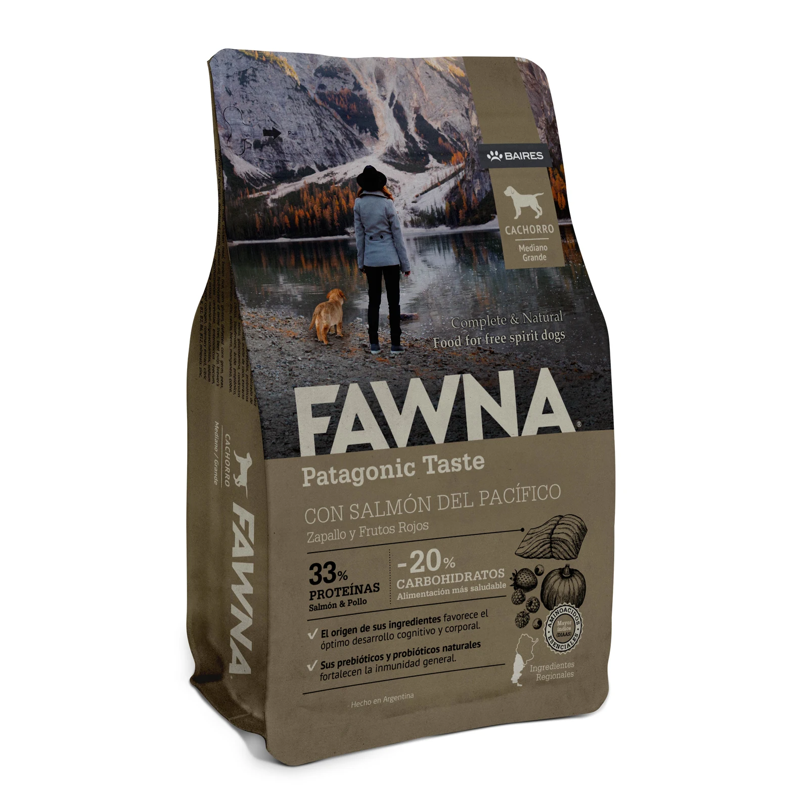 FAWNA SALMON PERROS CACHORROS RAZA MEDIUM Y LARGE (3 KG)
