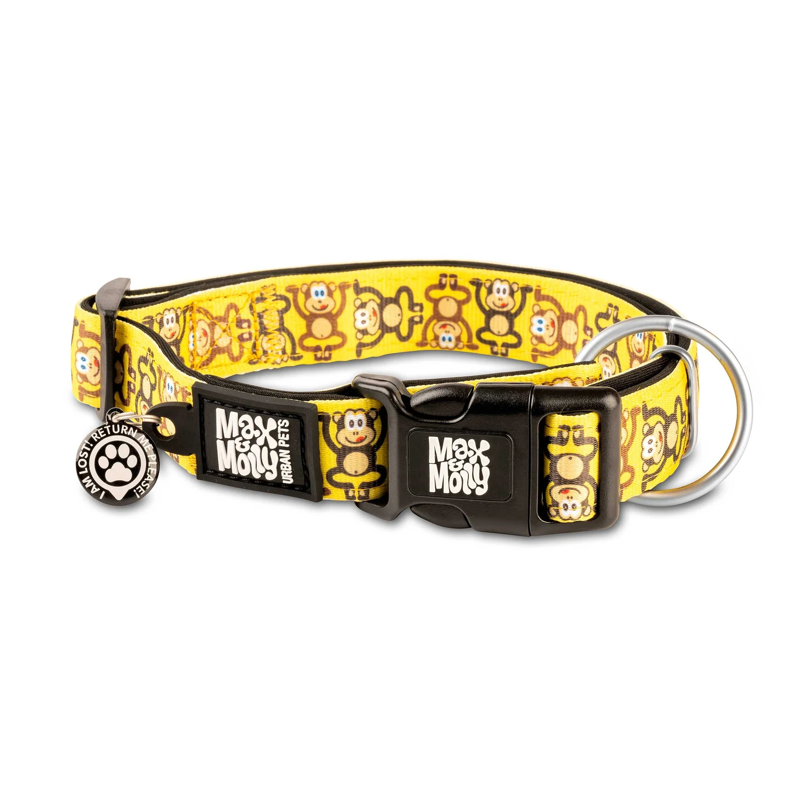 MAX & MOLLY COLLAR PERRO MONKEY MANIAC (S)