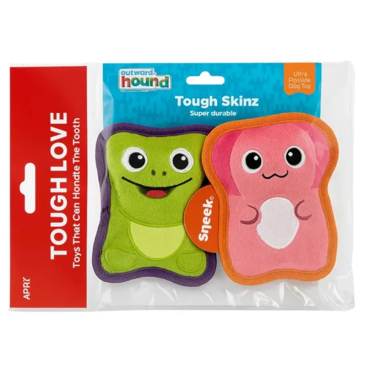 OUTWARD HOUND PELUCHE TS SAPO-AJOLOTE 2 PIEZAS