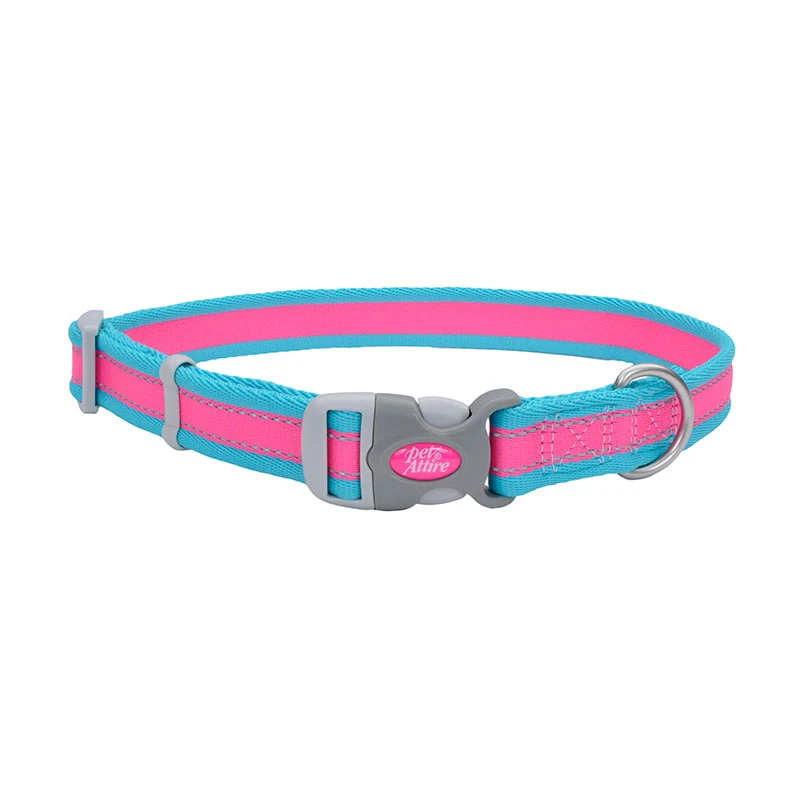 COASTAL PERRO COLLAR PRO FUCSIA CON AZUL