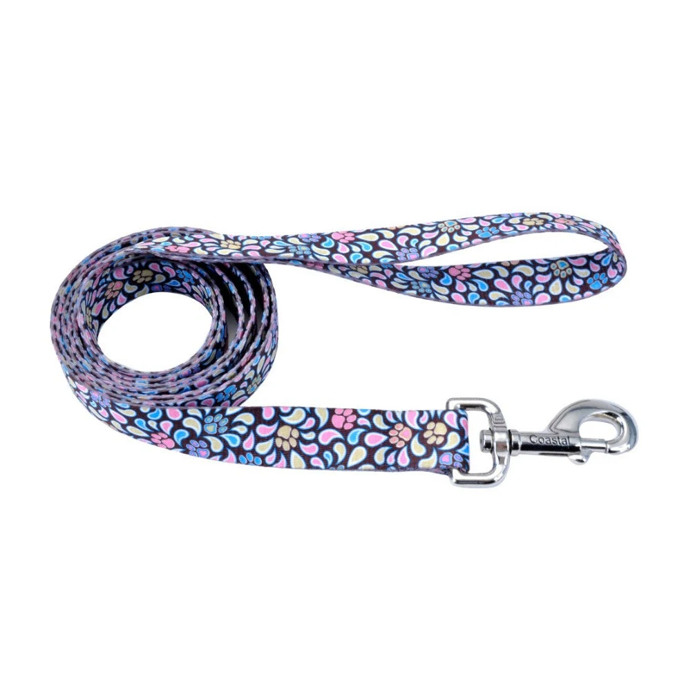 COASTAL PERRO CORREA STYLES HUELLAS CAFÉ (XS)