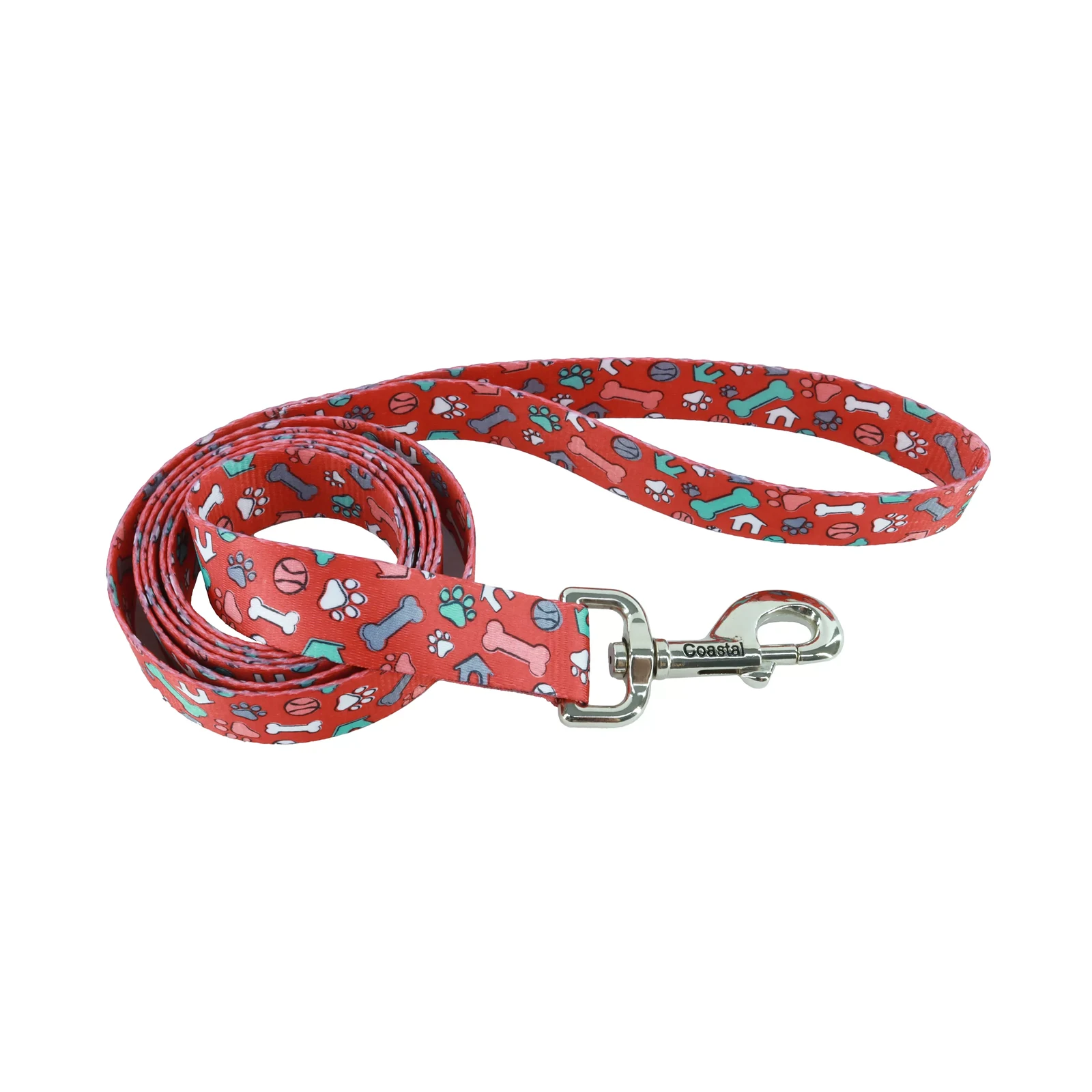 COASTAL PERRO CORREA STYLES HUESOS ROJO
