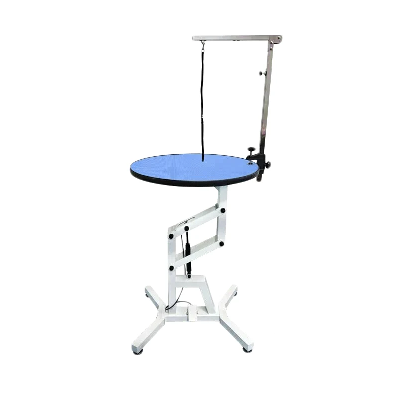 Mesa elástica con elevacion neumatica (M 70*70*160cm, Azul)
