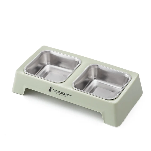 Comedero rectangular doble