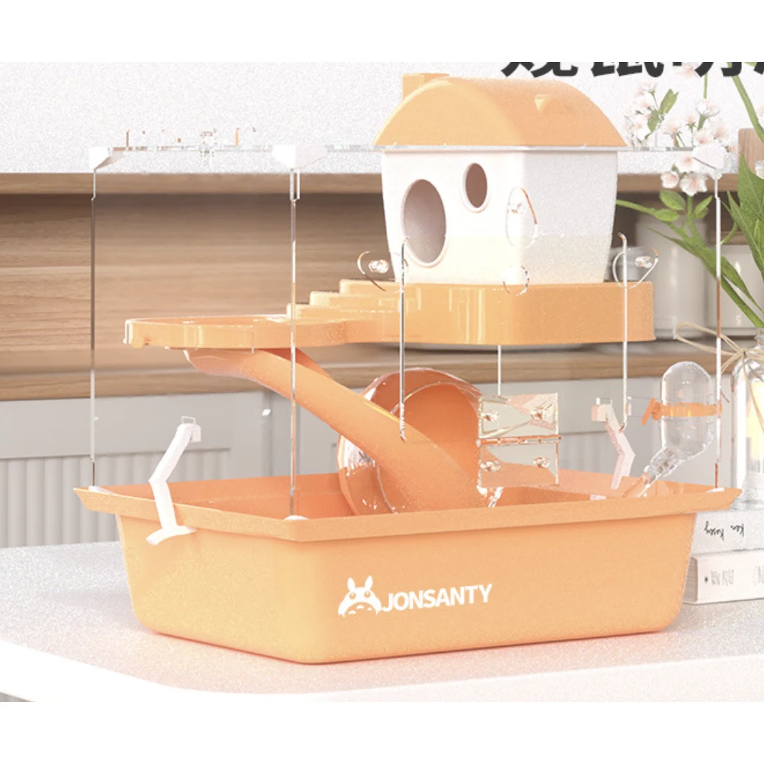 Casa para hamster en transparente (Azul)