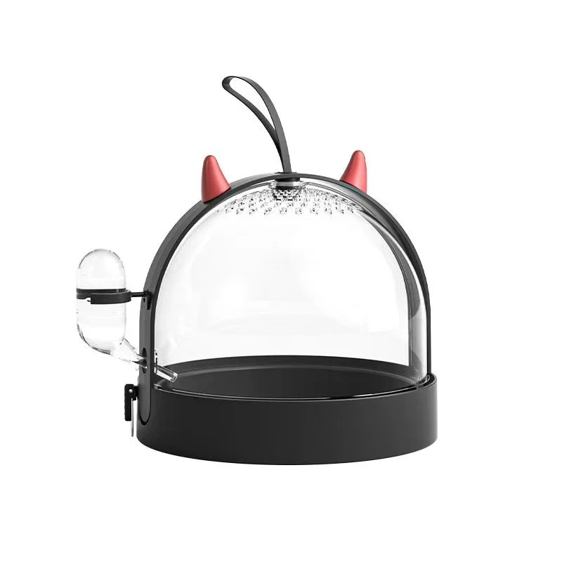 Cargador Devil con bebedero para Hamster (Negro)