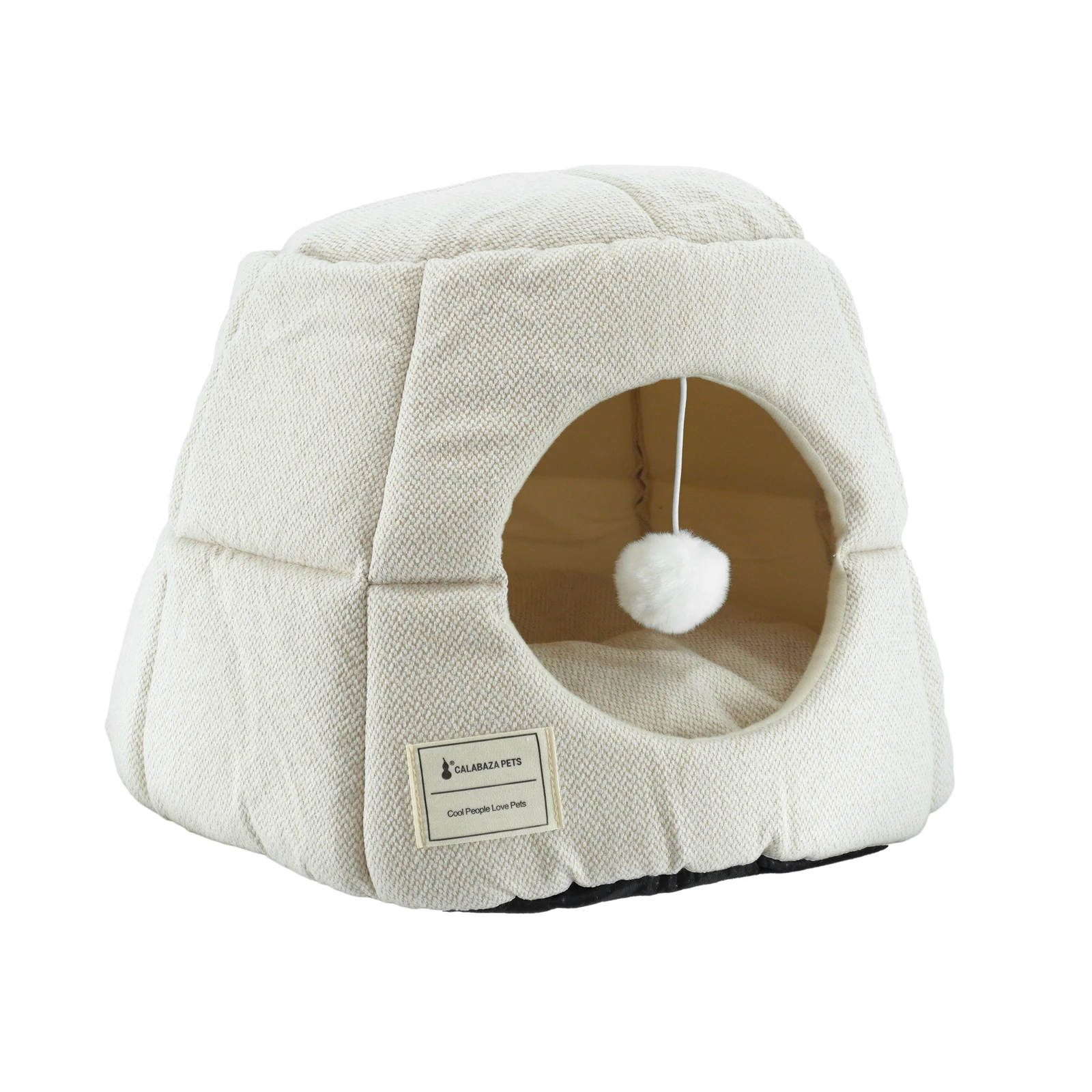 Igloocat con pompom colgante (Blanco)